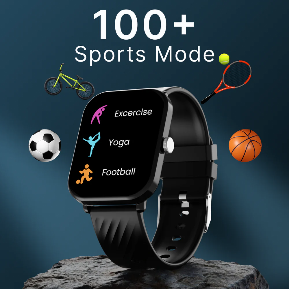 LEAF WATCH X121 WIRELESS BT CALLING SMART WATCH-CARBON BLACK - Image 3